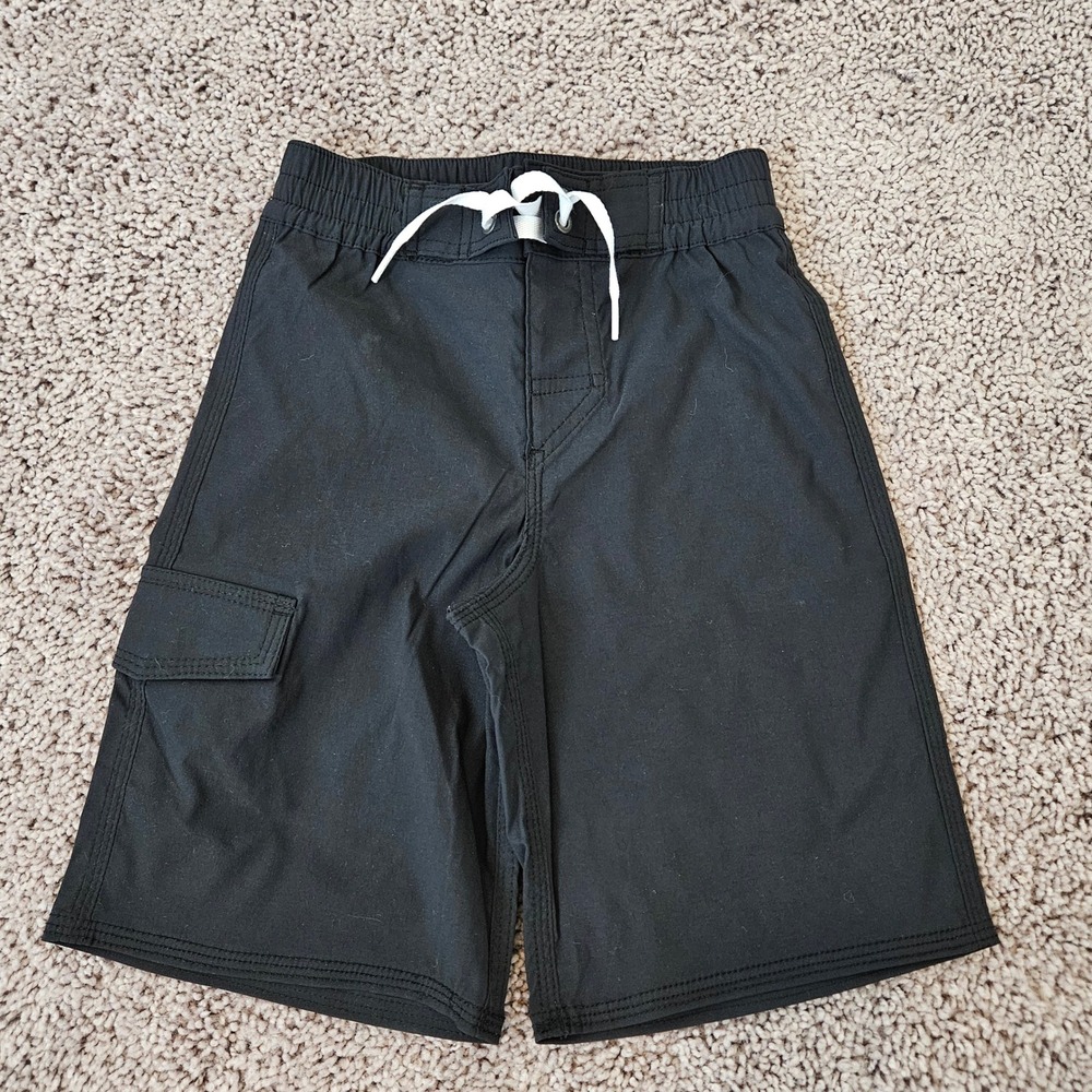 Hanna Andersson Board Short‎ Kids Size 5 Black NEW Stretch Cargo Swim Trunks